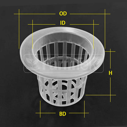 #45 Hydroponic Net Pots Mesh Pots Baskets Aeroponic (30 pcs)